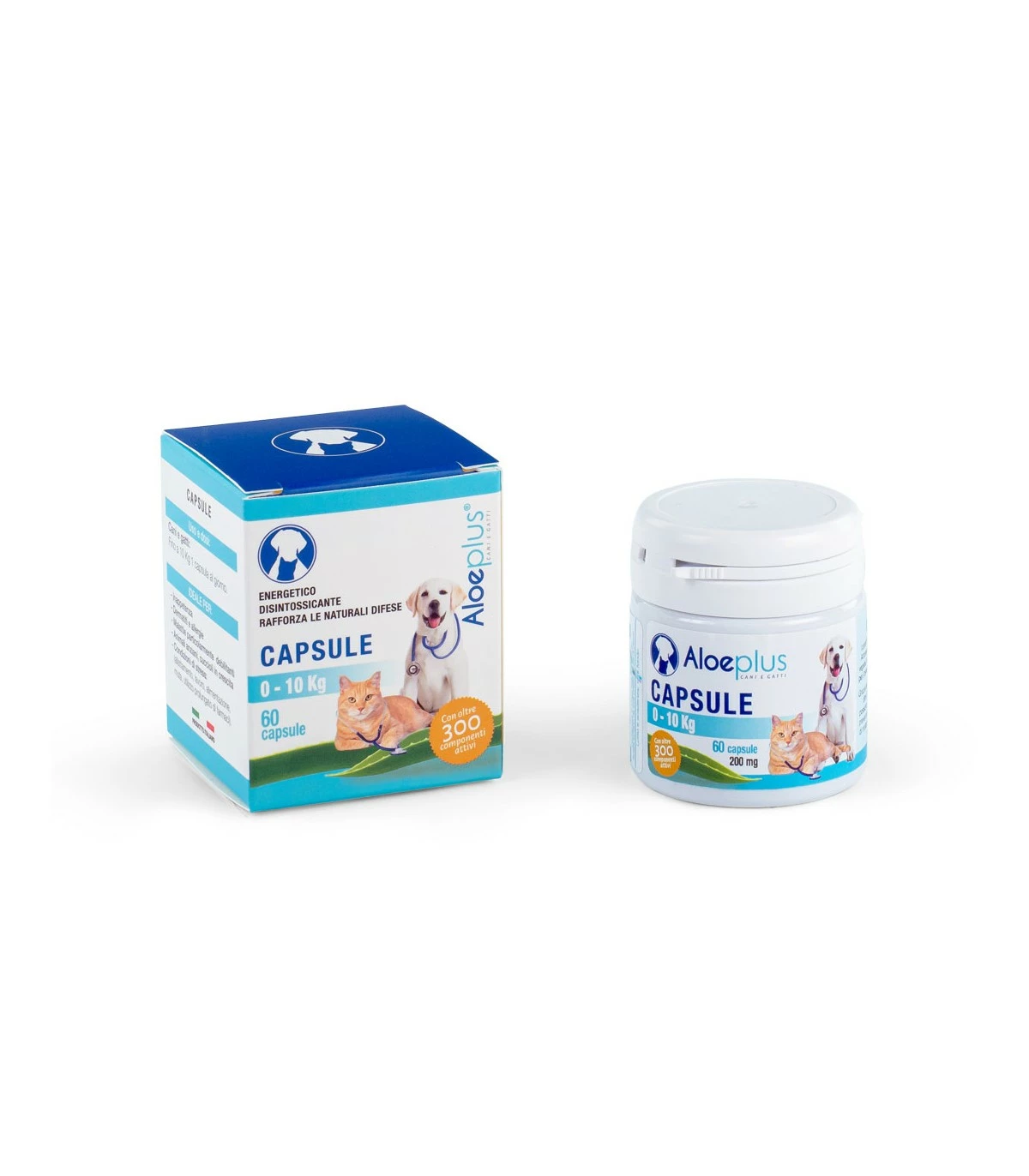 Aloeplus Capsule Cane E Gatto 0-10 Kg 60 Capsule 3 Aloeplus Capsule Cane E Gatto 0-10 Kg 60 Capsule
