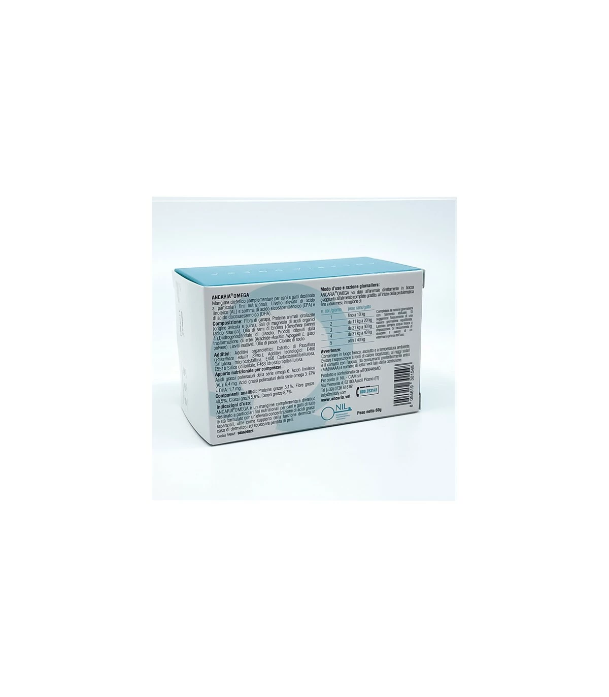 ANCARIA® OMEGA 120 Compresse 500 Mg 4 ANCARIA® OMEGA 120 Compresse 500 Mg - immagine 2