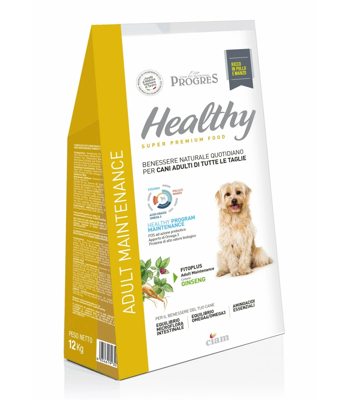 Fito Progres Cane Healty Adult Mantenimento Pollo E Manzo 12 Kg 3 Fito Progres Cane Healty Adult Mantenimento Pollo E Manzo 12 Kg
