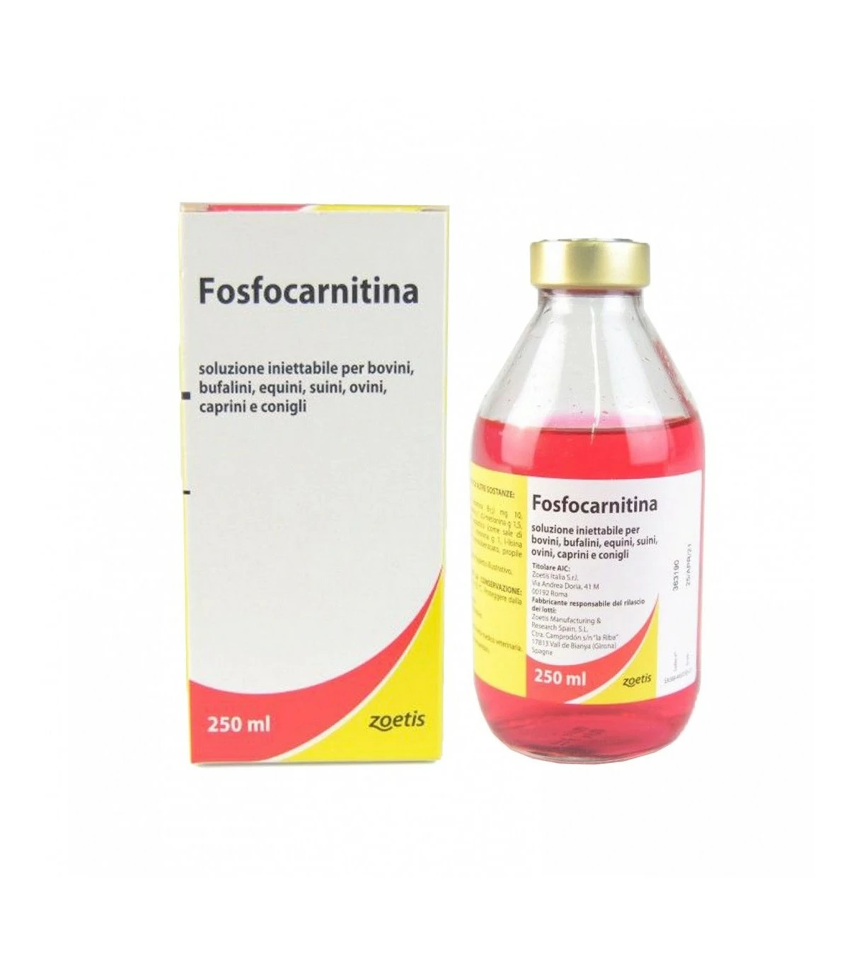 ZOETIS Fosfocarnitina Fl 250 Ml 3 ZOETIS Fosfocarnitina Fl 250 Ml