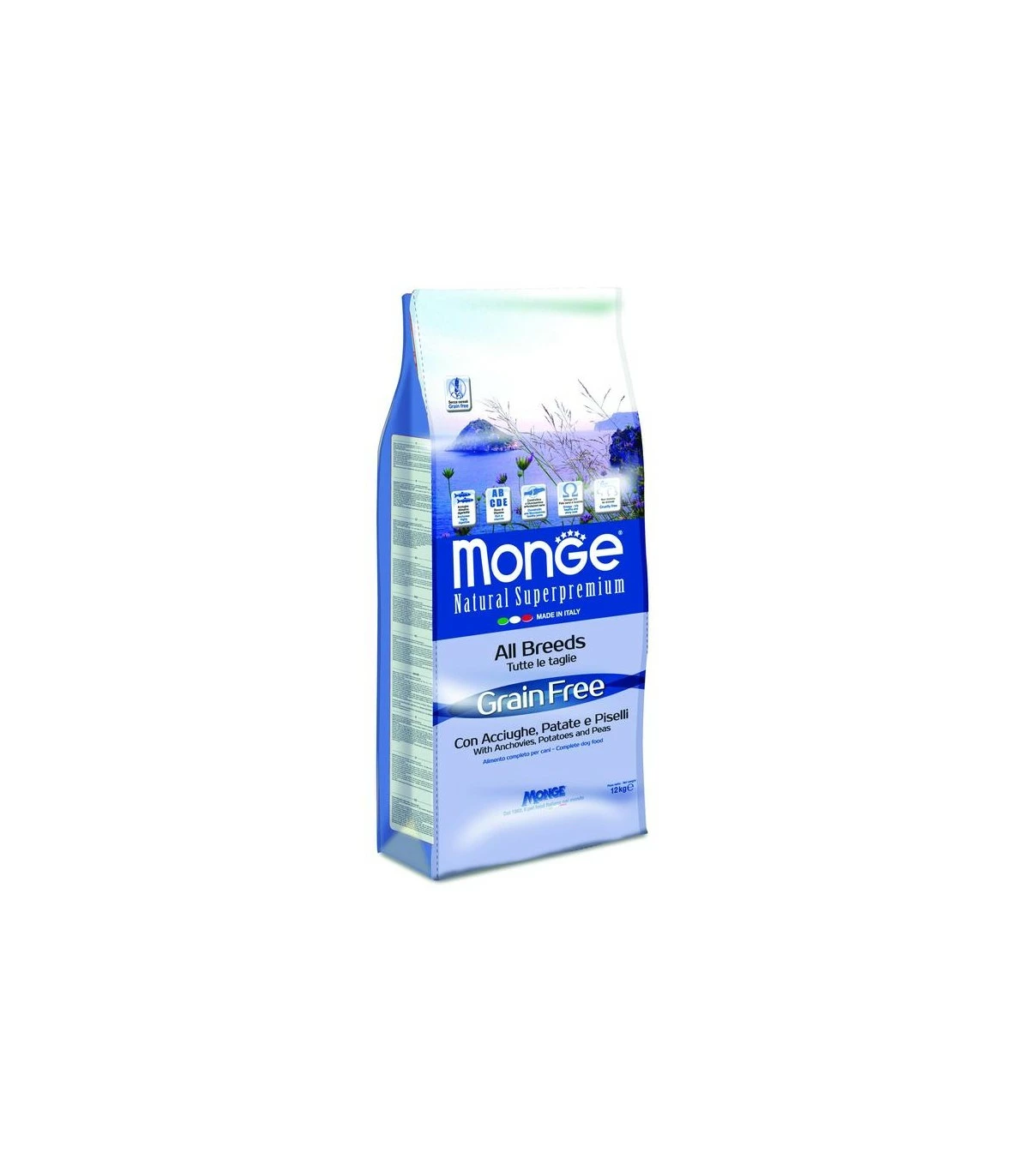 Monge Cane Grain Free All Breeds Acciughe Patate E Piselli 12 Kg 3 Monge Cane Grain Free All Breeds Acciughe Patate E Piselli 12 Kg