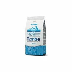 Monge Cane Light All Breeds Salmone E Riso 12 Kg