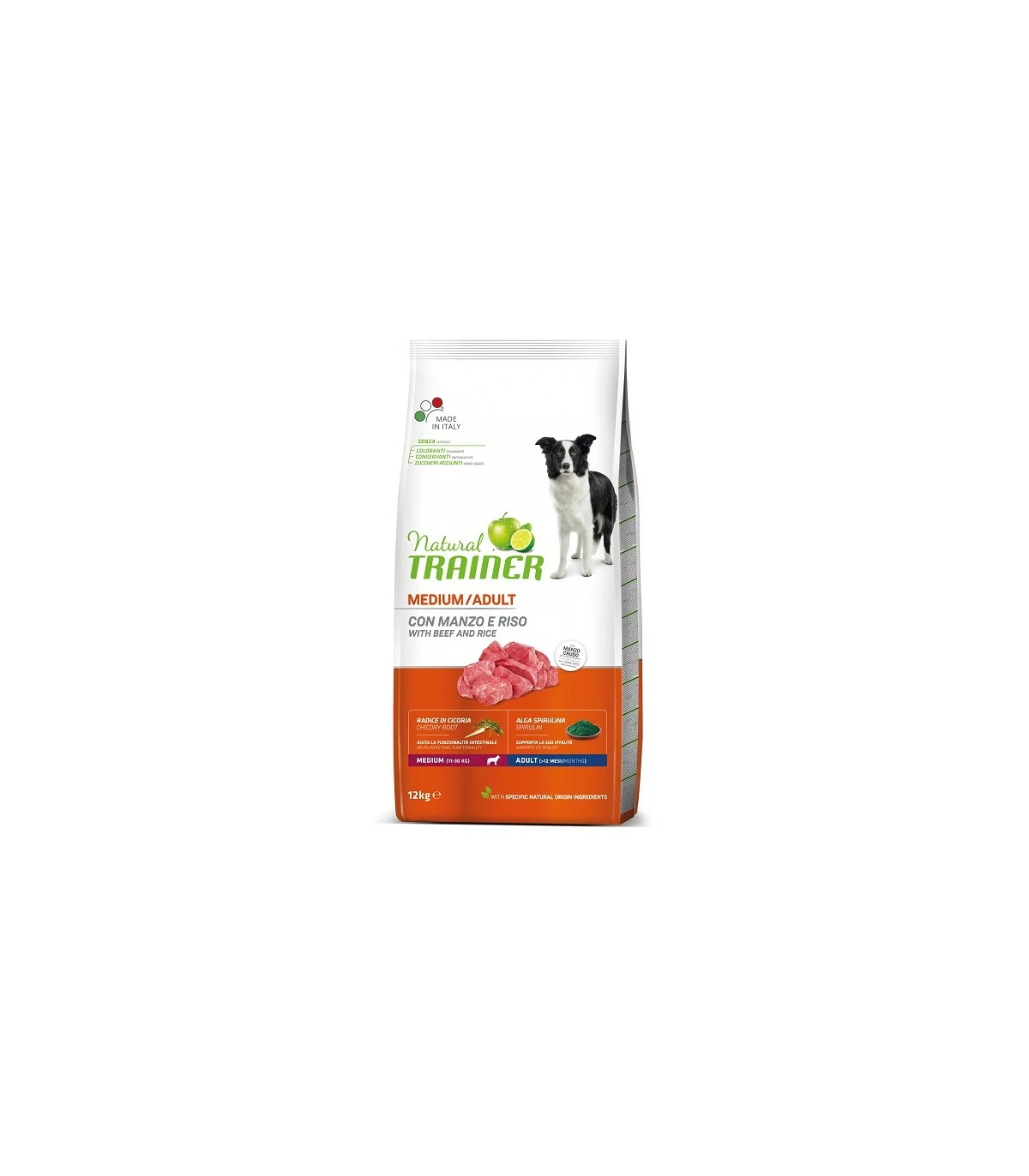Natural Trainer Cane Adult Medium Con Manzo 12 Kg 3 Natural Trainer Cane Adult Medium Con Manzo 12 Kg