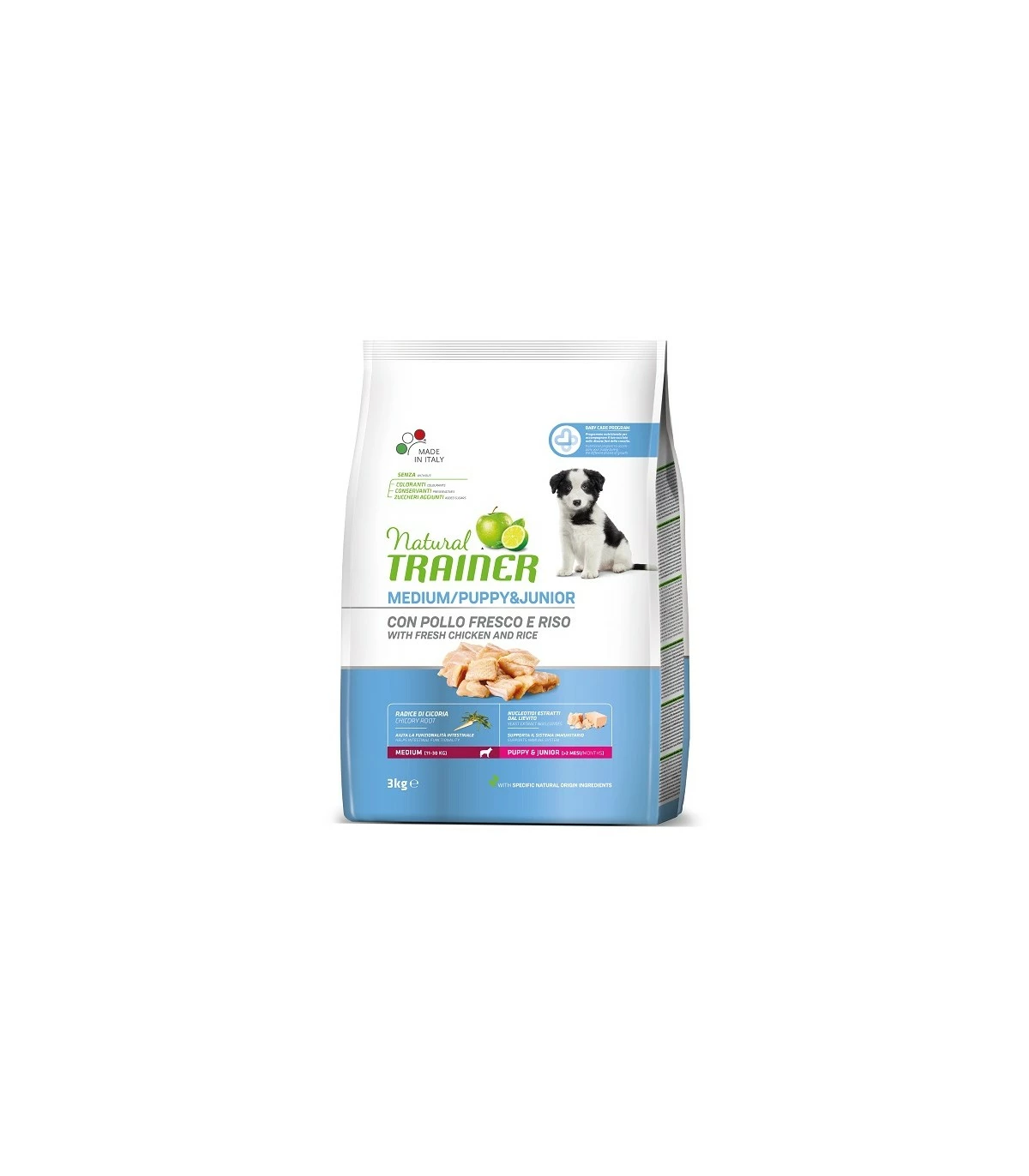 Natural Trainer Puppy & Junior Medium Pollo Fresco 3 Kg 3 Natural Trainer Puppy & Junior Medium Pollo Fresco 3 Kg