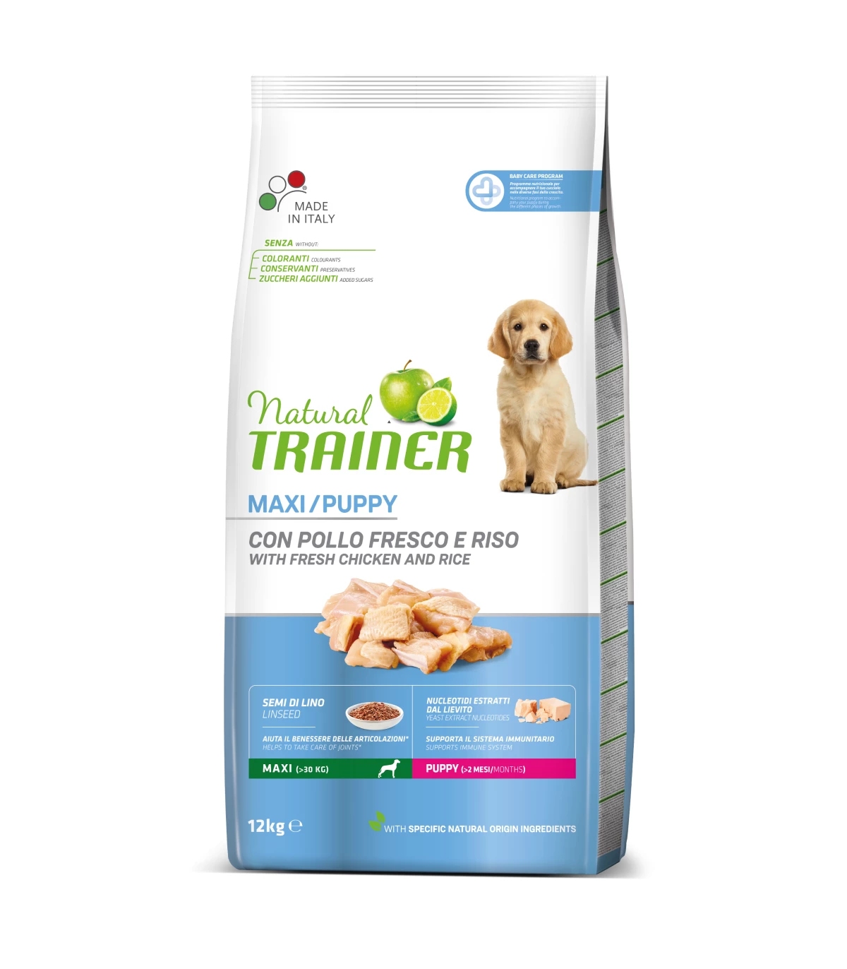 Natural Trainer Puppy Maxi Pollo Fresco E Riso 12 Kg 3 Natural Trainer Puppy Maxi Pollo Fresco E Riso 12 Kg