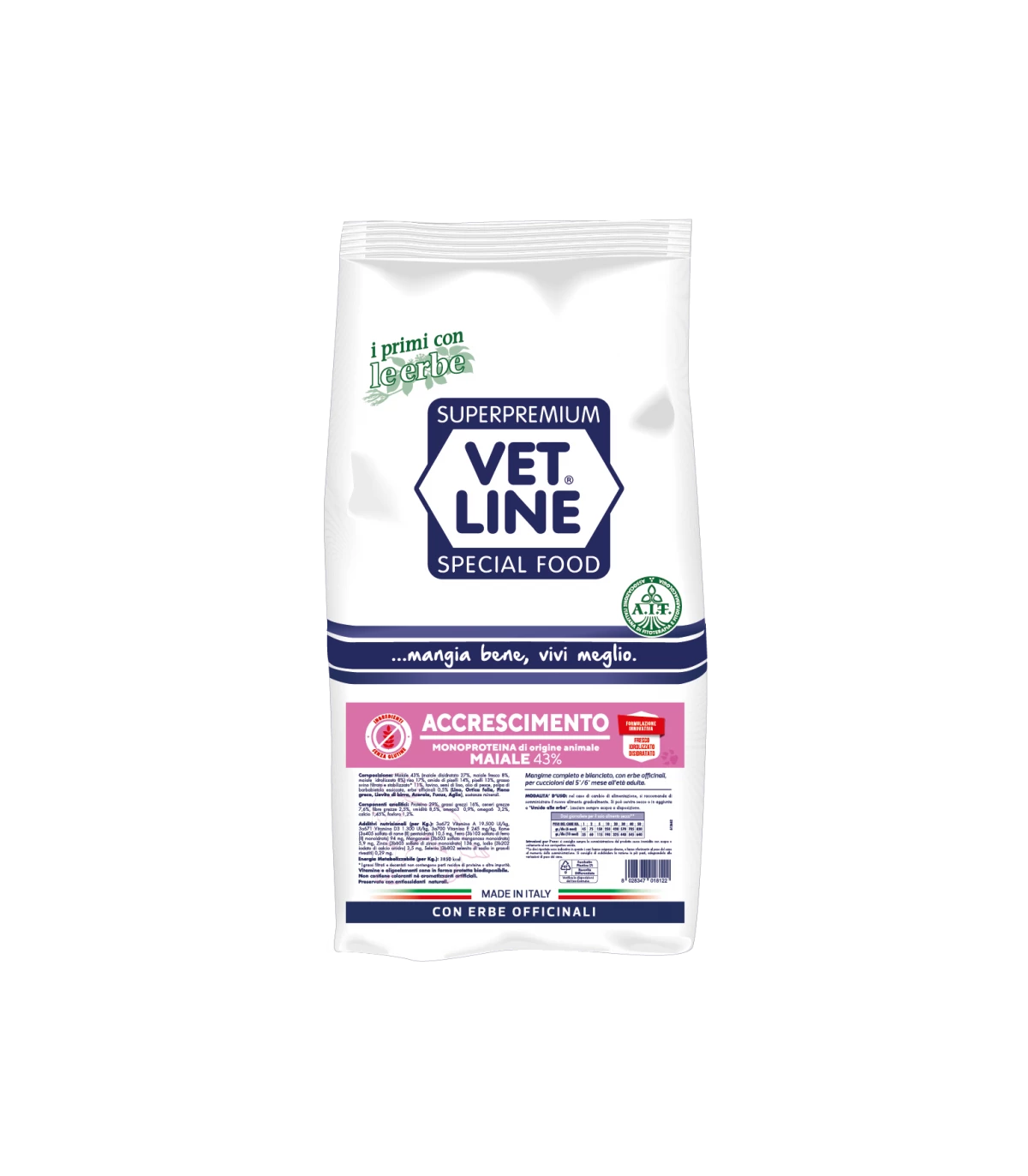Vet Line Cane Accrescimento Maiale 12,5 Kg 3 Vet Line Cane Accrescimento Maiale 12,5 Kg