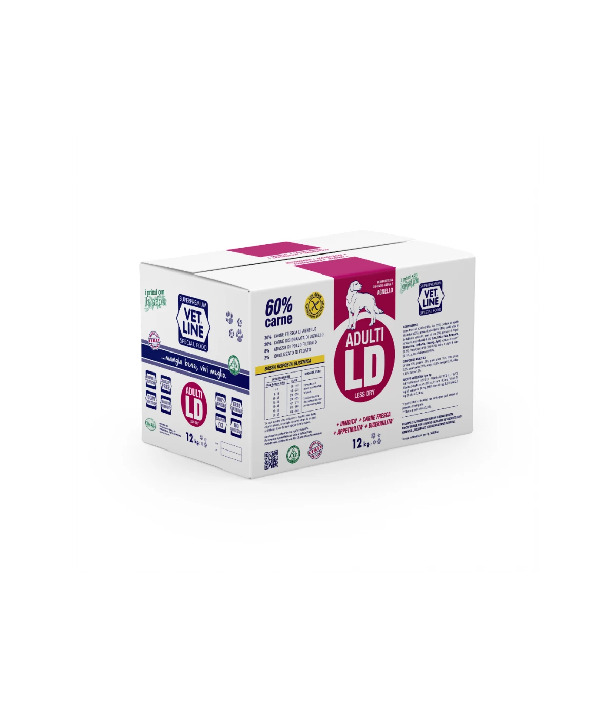 Vet Line Cane Adulto Ld Agnello 12 Kg 3 Vet Line Cane Adulto Ld Agnello 12 Kg