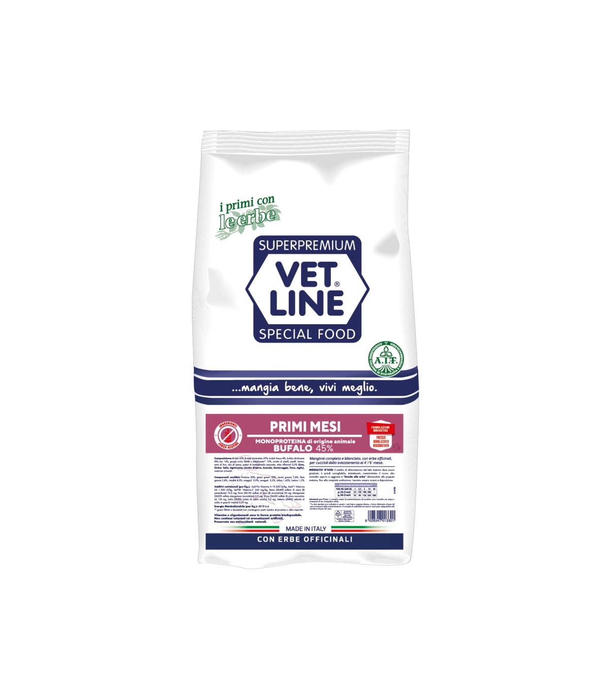 Vet Line Cane Primi Mesi Bufalo 3 Kg 3 Vet Line Cane Primi Mesi Bufalo 3 Kg