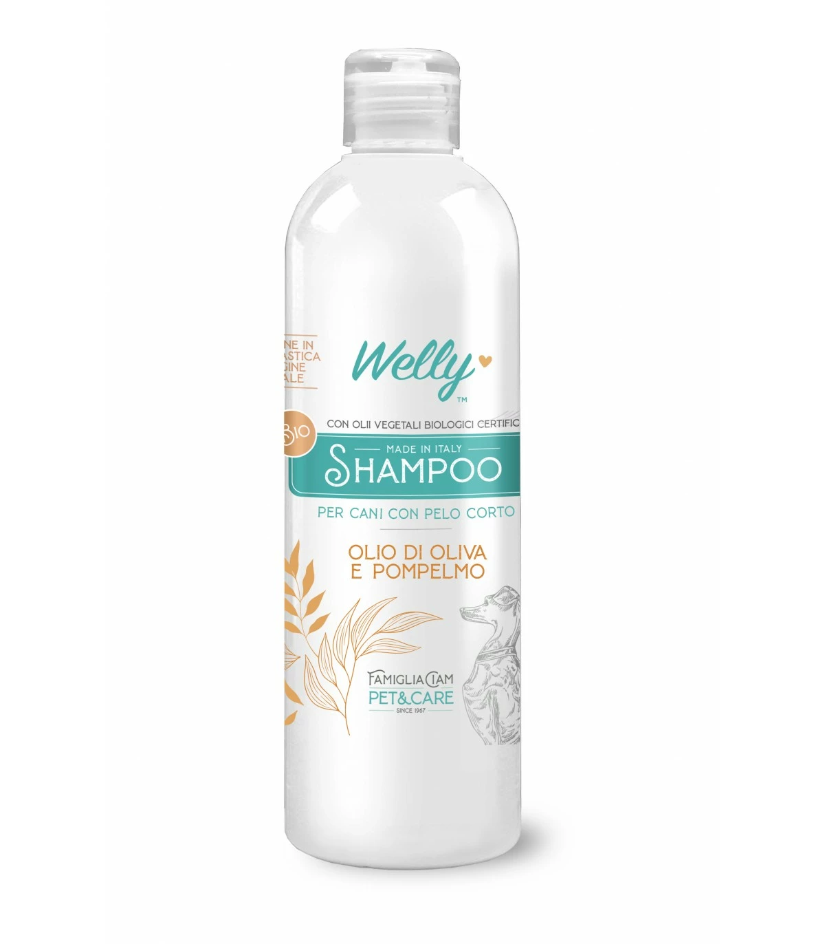 Welly - Famiglia Ciam Pet & Care Welly Bio Shampoo Cani Pelo Corto Olio Di Oliva E Pompelmo 250 Ml 3 Welly - Famiglia Ciam Pet & Care Welly Bio Shampoo Cani Pelo Corto Olio Di Oliva E Pompelmo 250 Ml